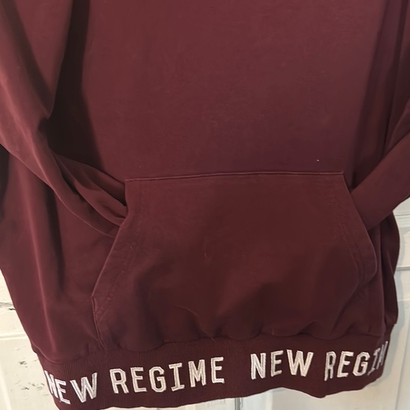 Red Crewneck Sweater with Ribbed Collar - Picture 10 of 16